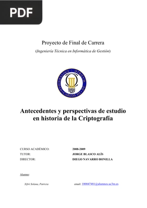 Antecedentes y perspectivas de estudio en historia de la Criptografía