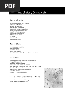 Astrofísica y Cosmología