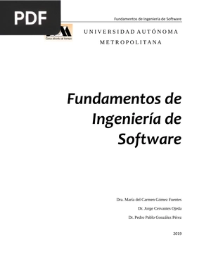 Fundamentos de Ingeniería de Software