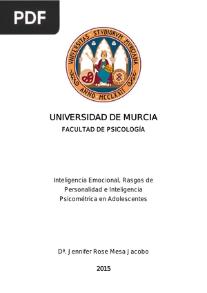 Inteligencia Emocional, Rasgos de Personalidad e Inteligencia