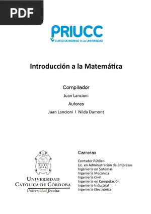 Introducción a la Matemática