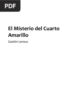 El misterio del cuarto amarillo