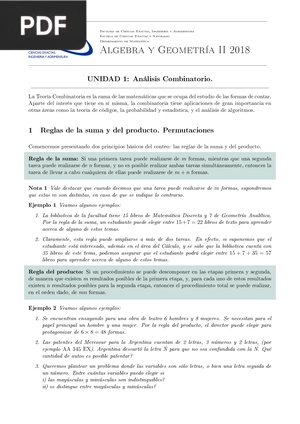 Análisis Combinatorio