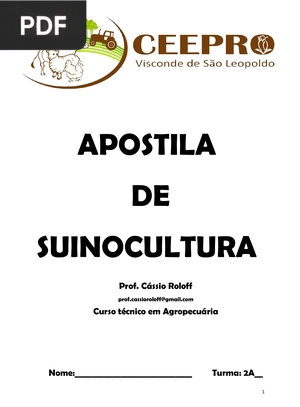 Apostila de Suinocultura (Portugués)