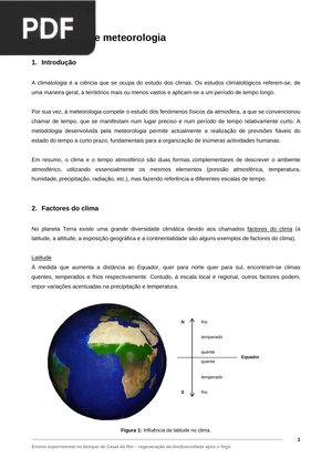 Climatologia e meteorologia (Portugués) (Artículo)