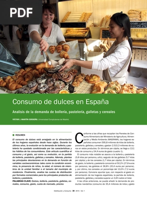 Consumo de dulces en España (Artículo)