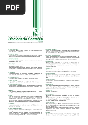 Diccionario Contable