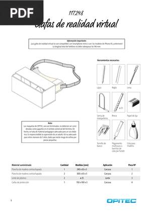 Gafas de realidad virtual (Articulo)