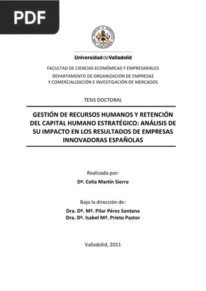 Gestión de Recursos Humanos y Retención del Capital Humano Estratégico