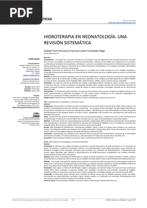 Hidroterapia en neonatología (Articulo)