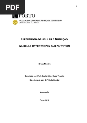 Hipertrofia muscular e nutrição