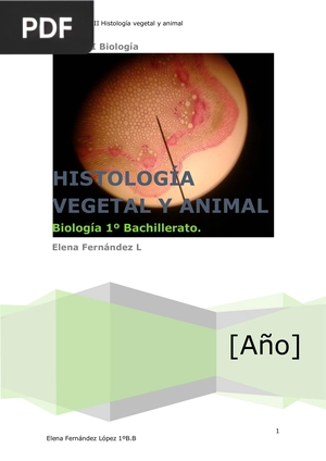 Histología vegetal y animal