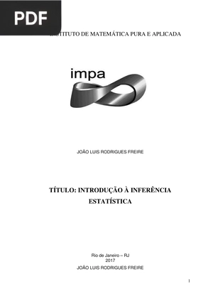 Introdução à Inferência Estatística (Portugués)