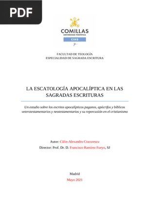 La escatología apocalíptica en las sagradas escrituras