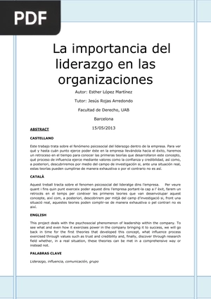 La importancia del liderazgo en las organizaciones