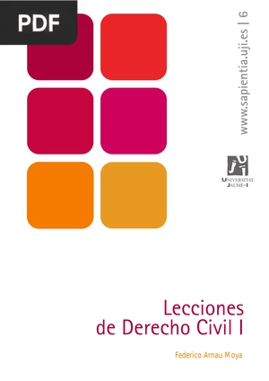 Lecciones de Derecho Civil I