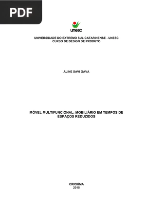 Móvel Multifuncional: Mobiliário em tempos de espaços reduzidos (Portugués)