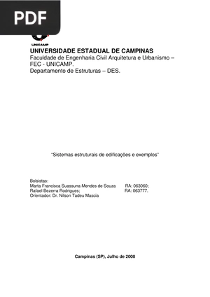 Sistemas estruturais de edificações e exemplos (Portugués)