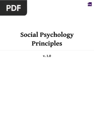 Social Psychology Principles (Inglés)