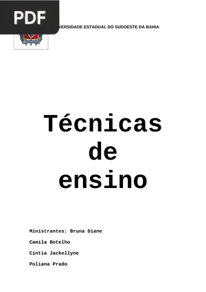 Técnicas de ensino (Portugués)