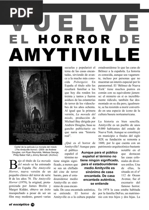 Vuelve el horror de amityville (Artículo)