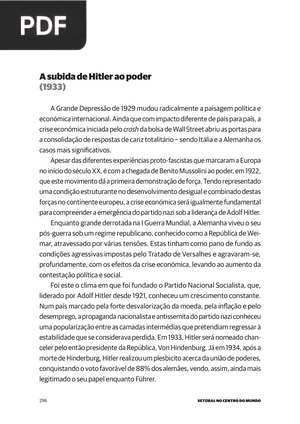 A subida de Hitler ao poder (Portugués) (Artículo)