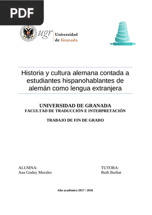 Historia y cultura alemana contada a estudiantes hispanohablantes de alemán como lengua extranjera