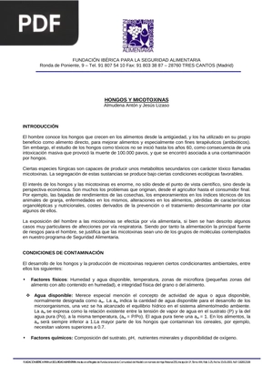 Hongos y Micotoxinas (Articulo)