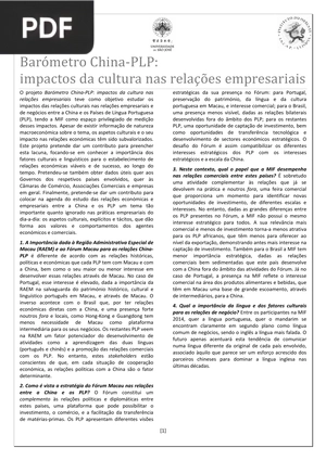 Impactos da cultura nas relações empresariais (Articulo) (Portugués)