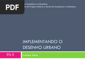 Implementando o desenho urbano (Portugués) (Presentación)