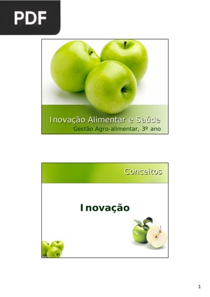 Inovação Alimentar Alimentar e Saúde (Portugués)