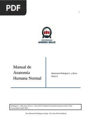 Manual de Anatomía Humana Normal