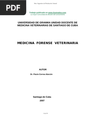 Medicina Forense Veterinaria