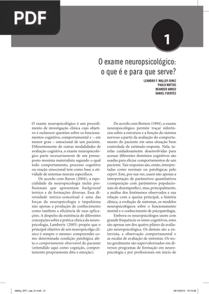 O exame neuropsicológico: o que é e para que serve? (Portugués)