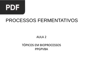 Processos fermentativos (Portugués) (Presentación)