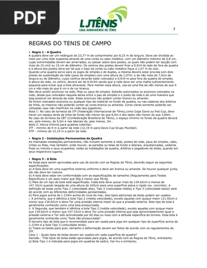 Regras do tênis (portugués)