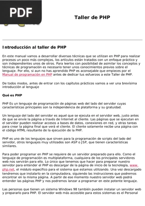 Taller de PHP