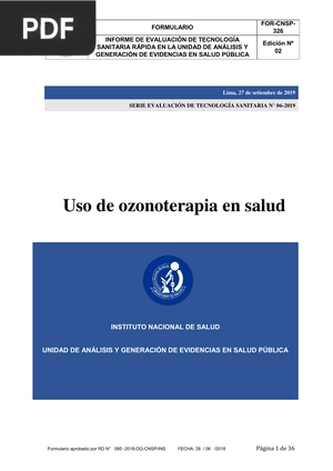 Uso de ozonoterapia en salud