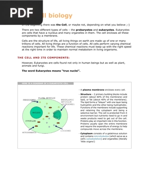 Basic cell biology (Inglés) (Artículo)