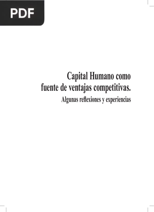 Capital Humano como Fuente de Ventajas Competitivas