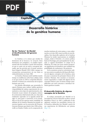 Desarrollo histórico de la genética humana