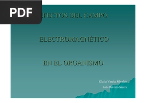 Efectos del campo electromagnético en el organismo (Presentación)