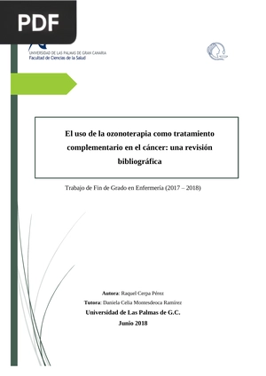 El uso de la ozonoterapia como tratamiento complementario en el cáncer