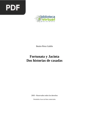 Fortunata y Jacinta. Dos historias de cascadas