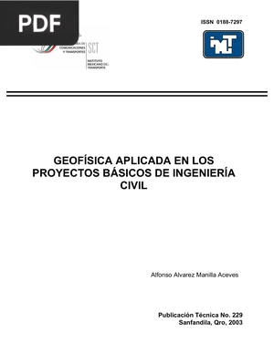 Geofísica aplicada en los proyetos básicos de ingeniería civil