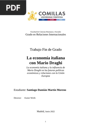 La economía italiana con Mario Draghi