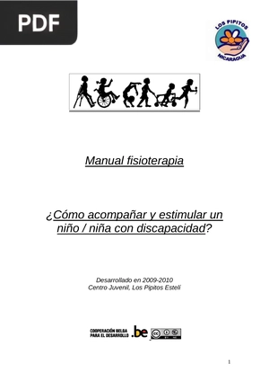 Manual fisioterapia. ¿Cómo acompañar y estimular un niño / niña con discapacidad?