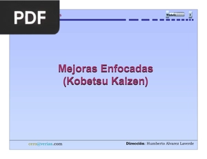 Mejoras Enfocadas (Kobetsu Kaizen) (Presentación) (Artículo)