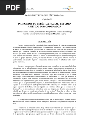 Principios de estética facial