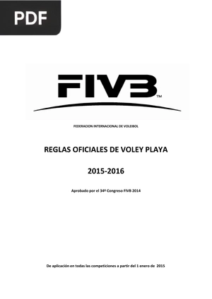 Reglas oficiales del Voley Playa